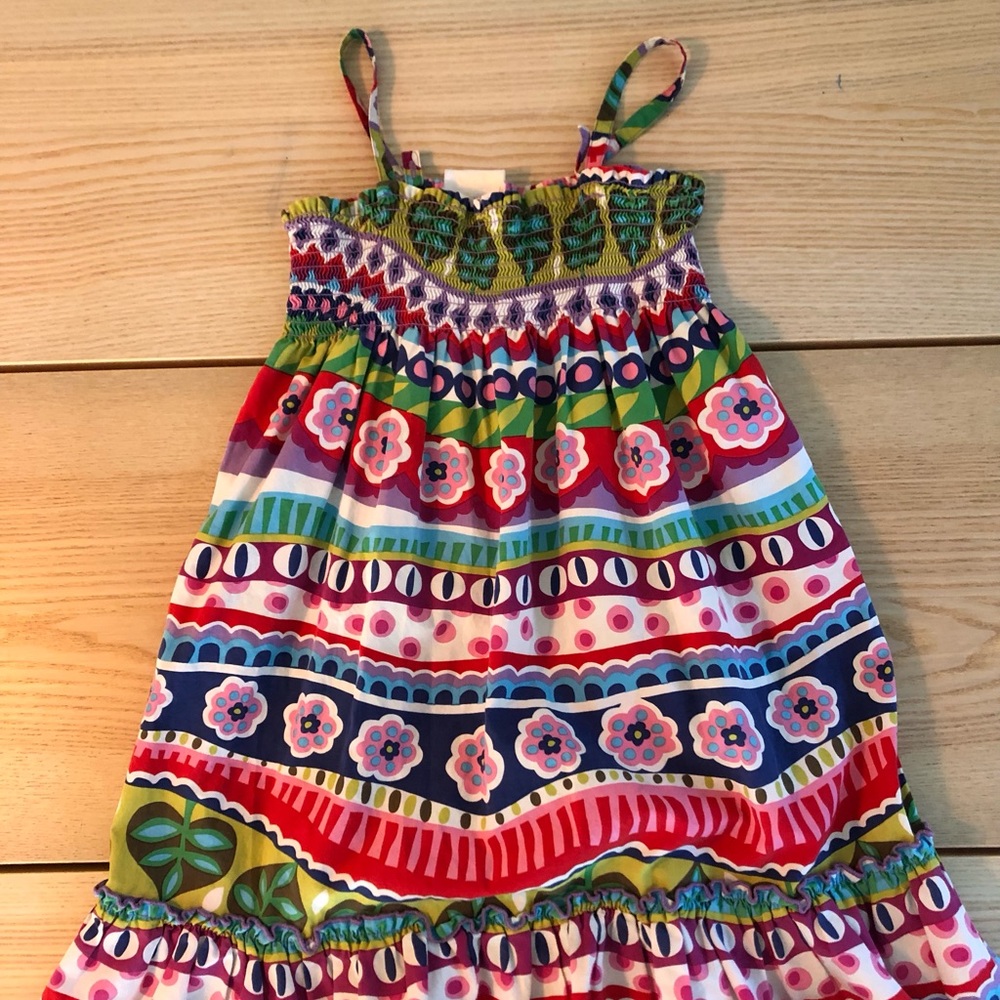 Hanna Andersson smocked dress 6-7